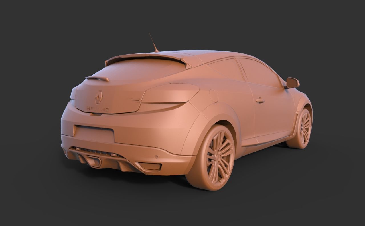 Renault Megane RS 3D print model_4