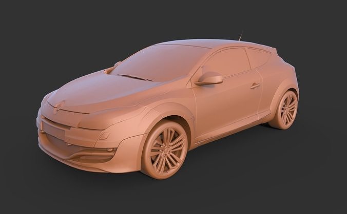 Renault Megane RS 3D print model