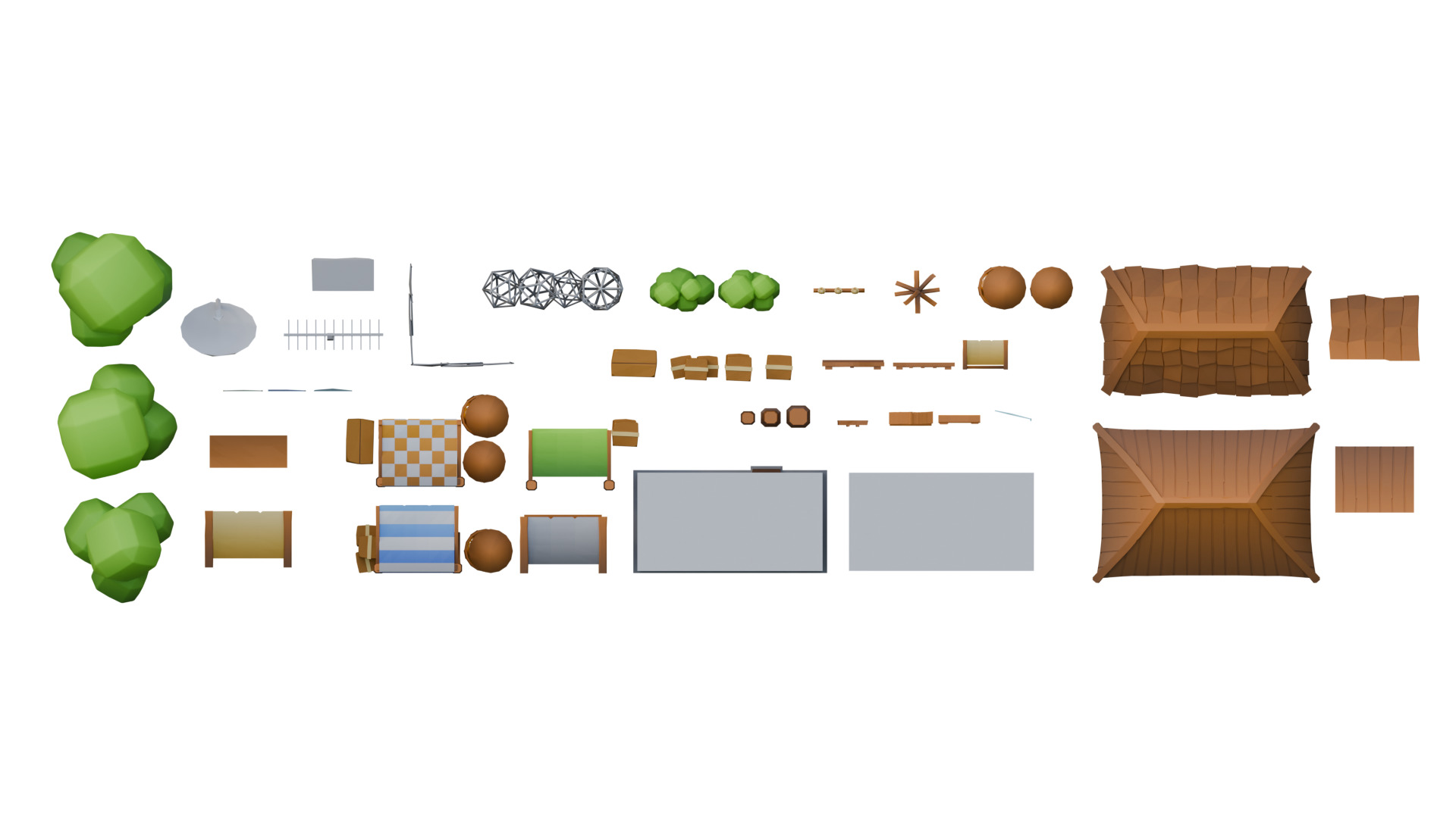 Village Asset Pack  Game Ready  Low Poly Low-poly 3D model_2