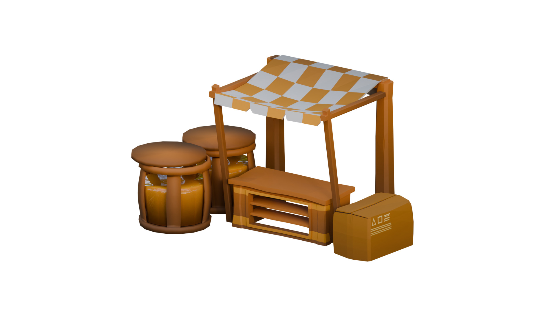 Village Asset Pack  Game Ready  Low Poly Low-poly 3D model_8