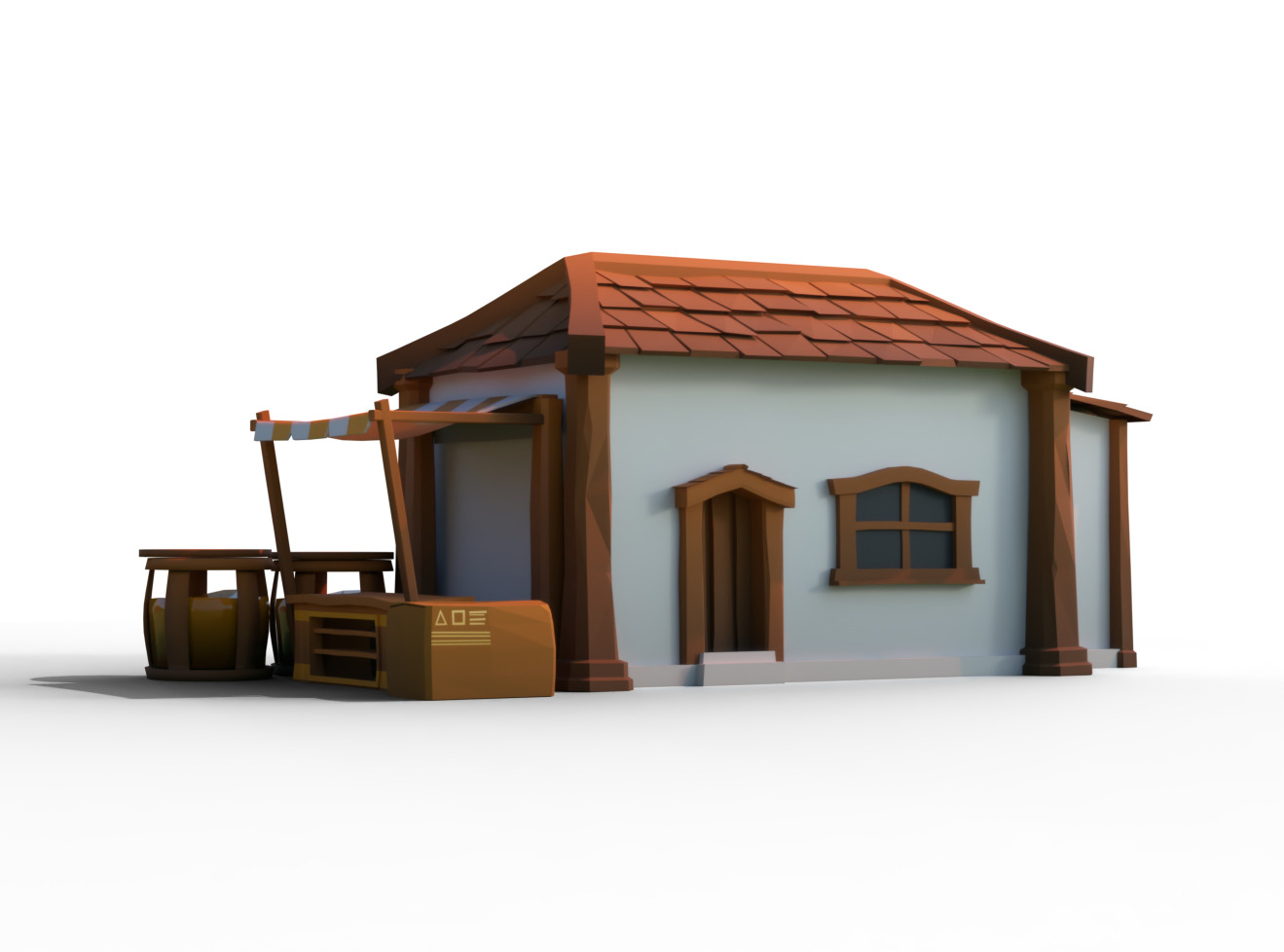 Village Asset Pack  Game Ready  Low Poly Low-poly 3D model_6