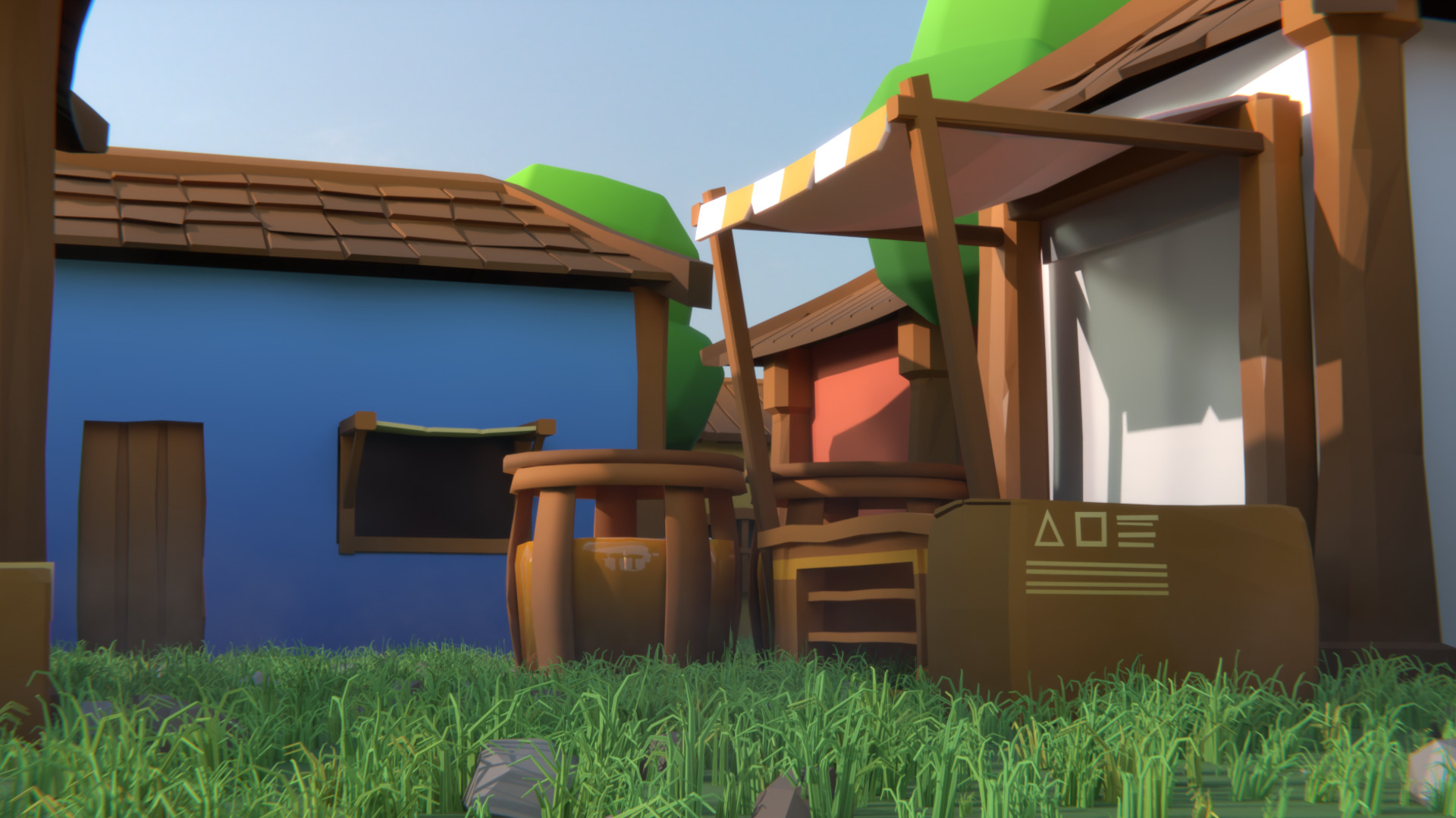Village Asset Pack  Game Ready  Low Poly Low-poly 3D model_7
