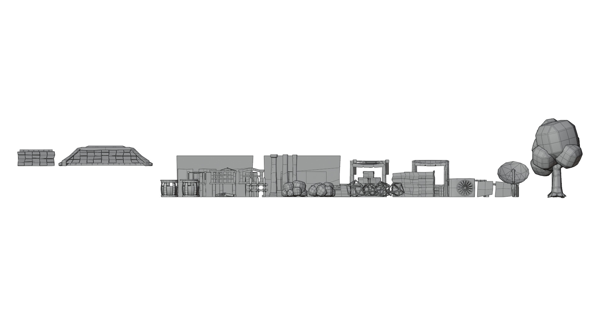 Village Asset Pack  Game Ready  Low Poly Low-poly 3D model_13