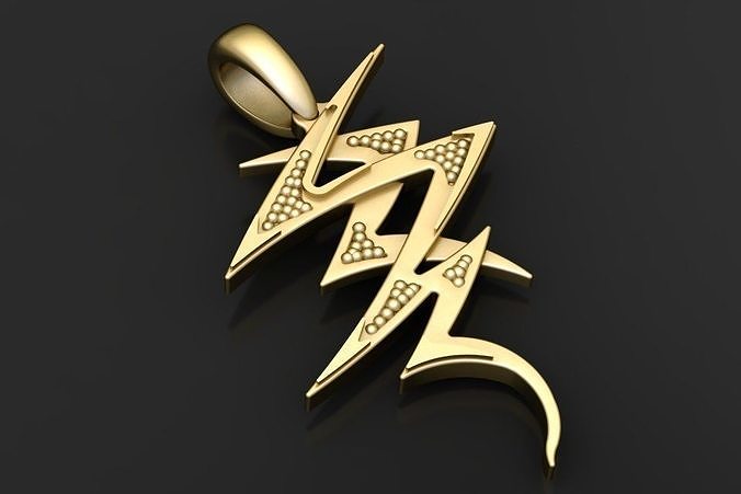 arabic calligraphy pendant  3D printable model  3D print model