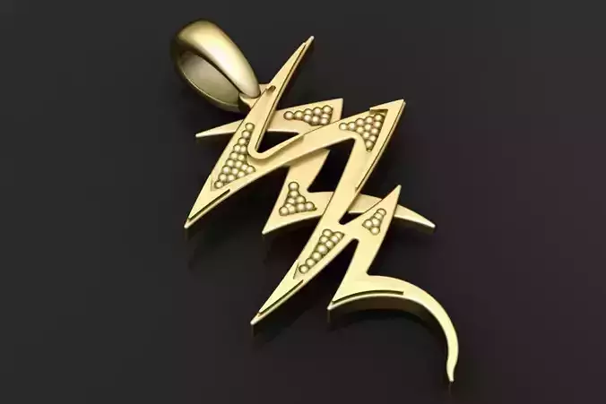 arabic calligraphy pendant 3D printable model 3D print model