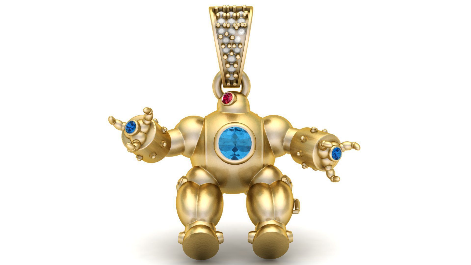 ROBBOT PENDANT 3D print model_1