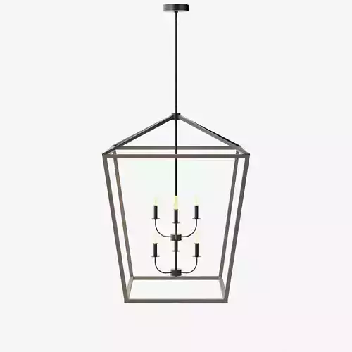 Buford Wood and Iron Chandelier