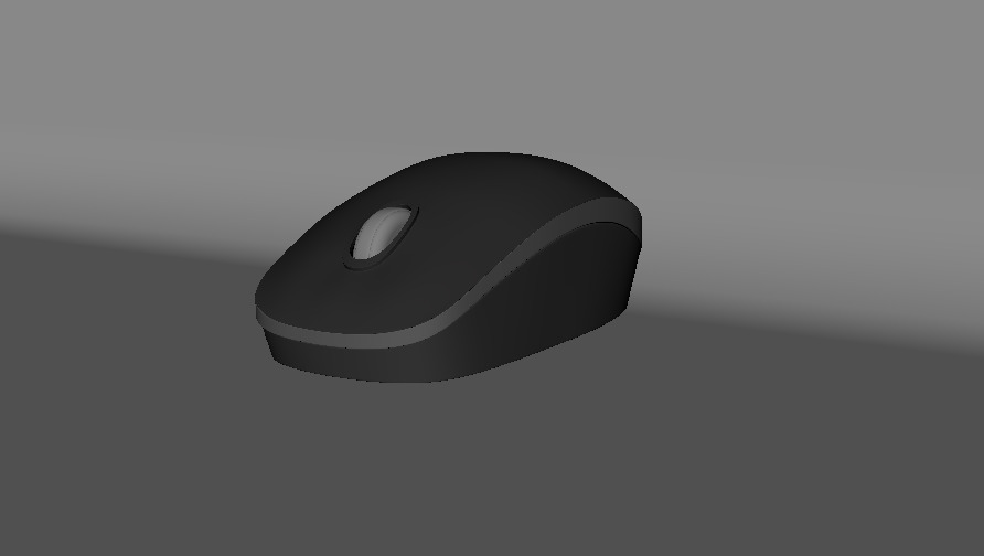 Realistic Computer Mouse 3D Model Low-poly 3D model_2