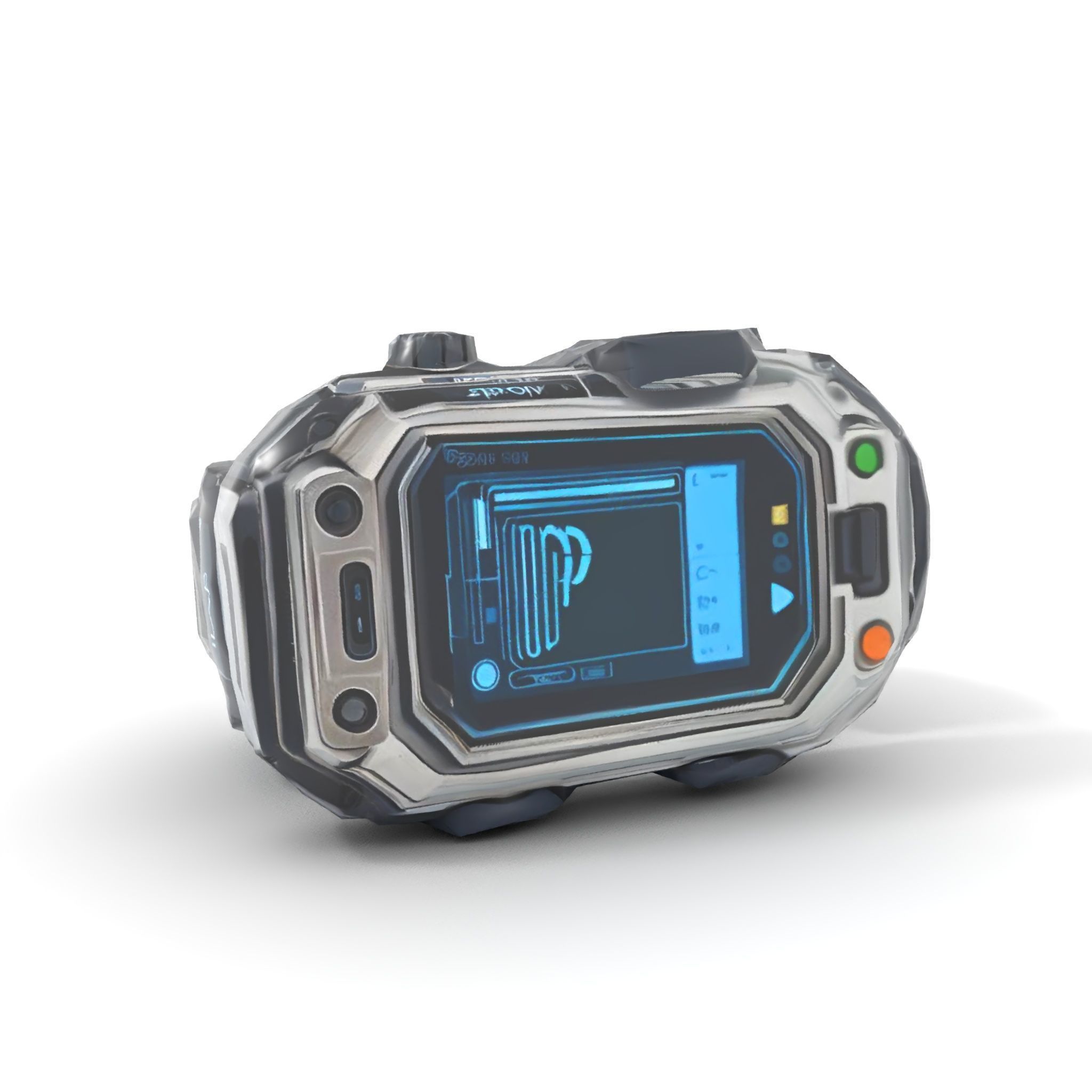 Futuristic Wearable Device Model Pack SciFi Concept Low-poly 3D model_17