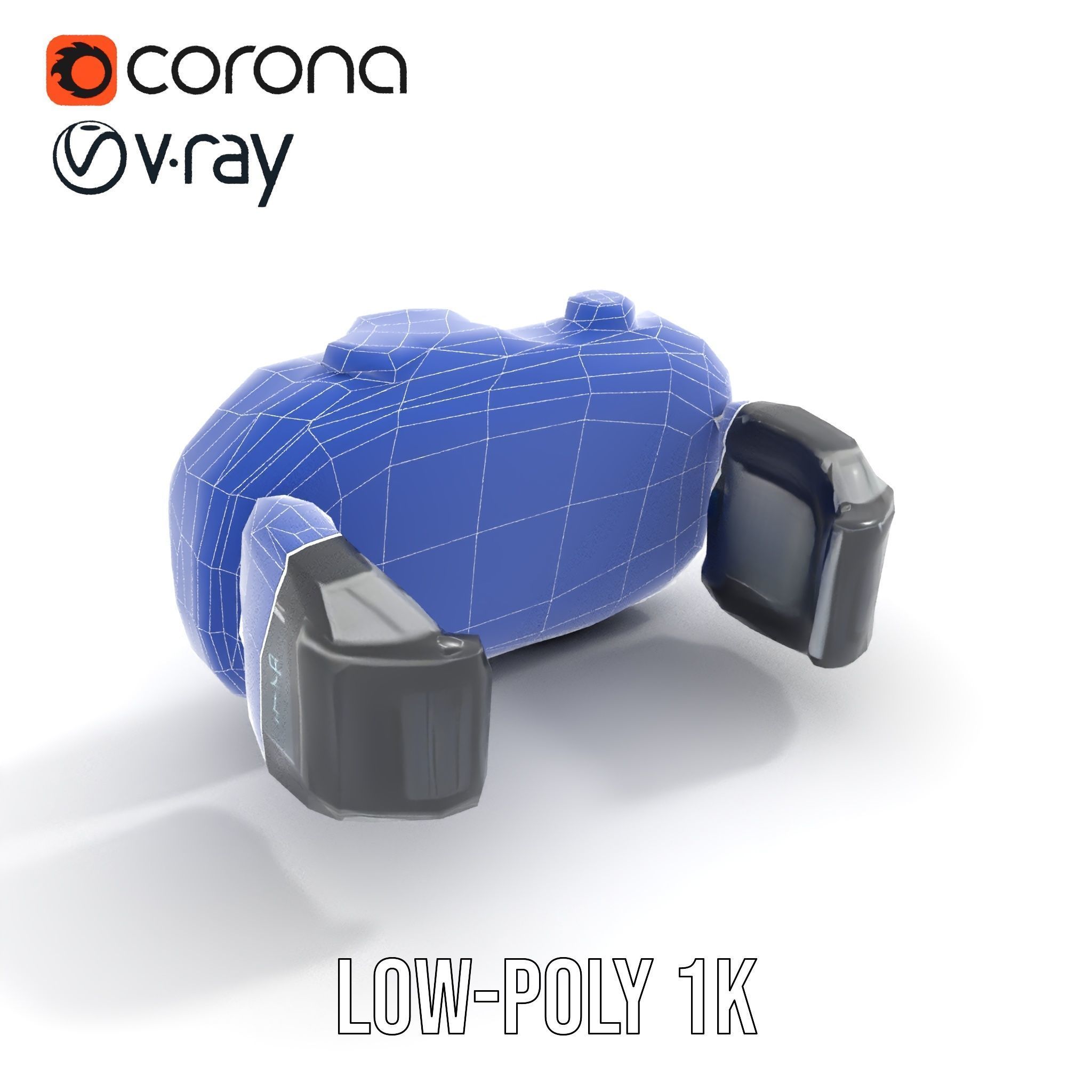 Futuristic Wearable Device Model Pack SciFi Concept Low-poly 3D model_26