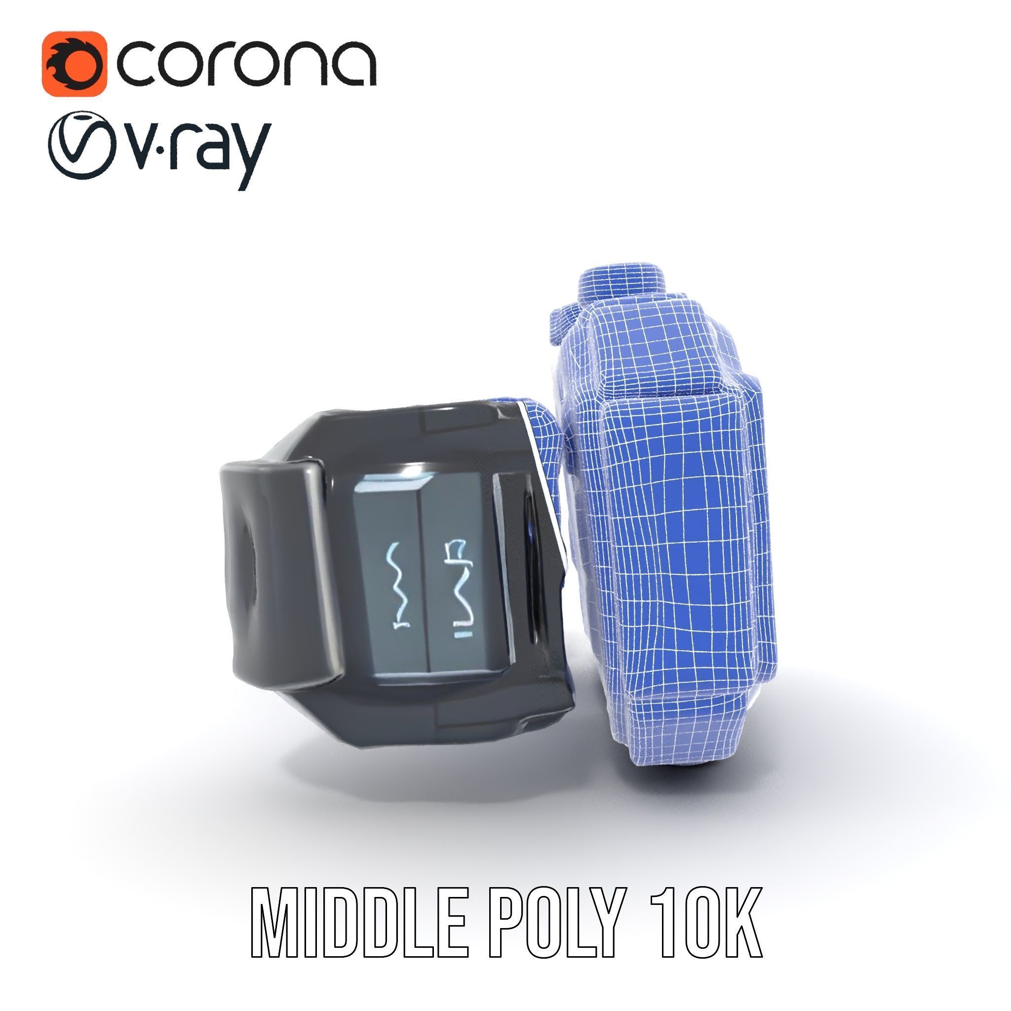 Futuristic Wearable Device Model Pack SciFi Concept Low-poly 3D model_30