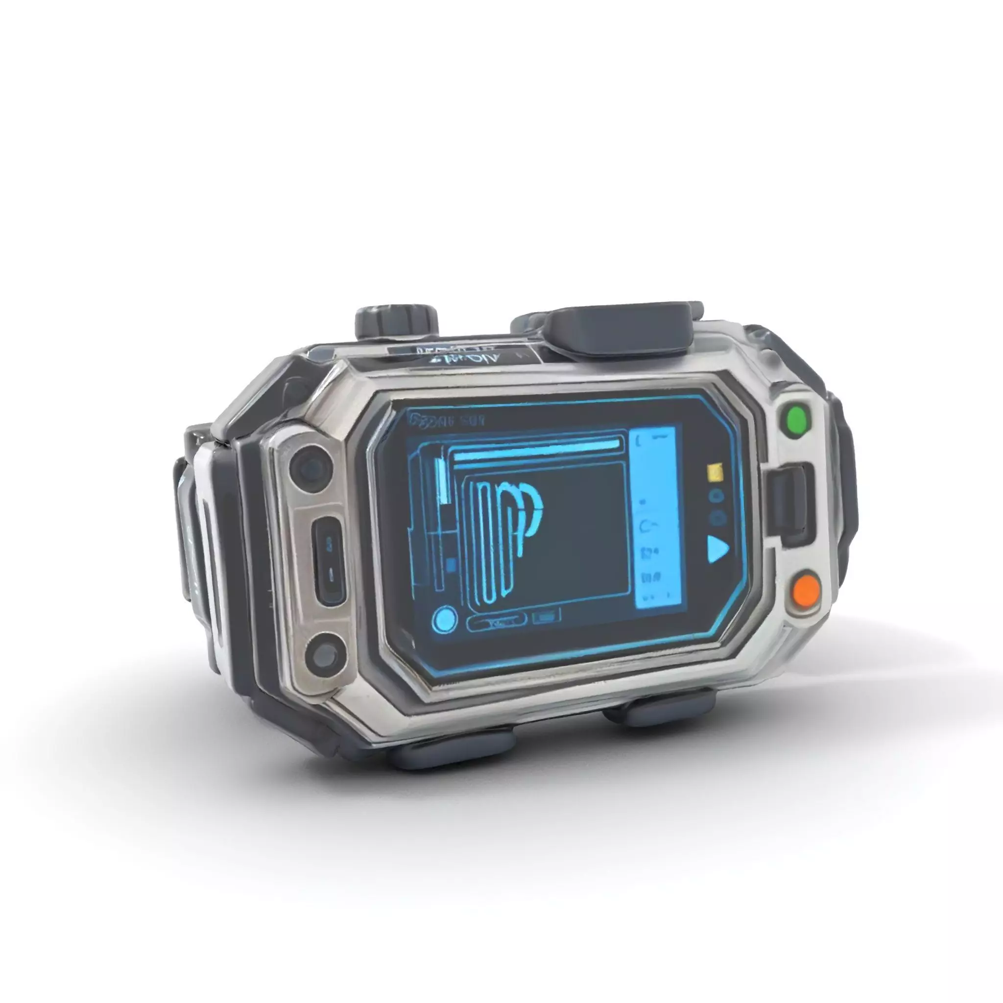Futuristic Wearable Device Model Pack SciFi Concept Low-poly 3D model_0