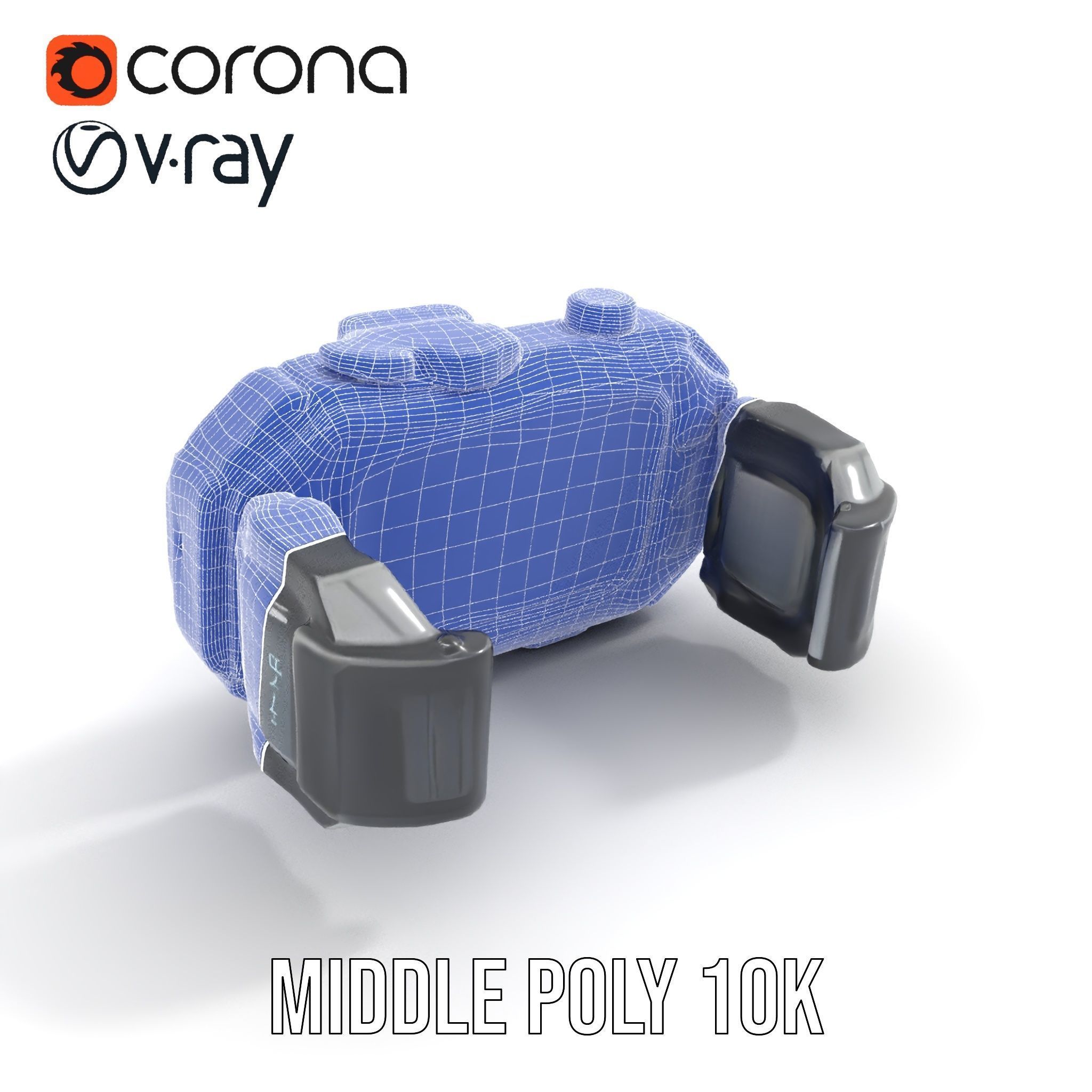 Futuristic Wearable Device Model Pack SciFi Concept Low-poly 3D model_25