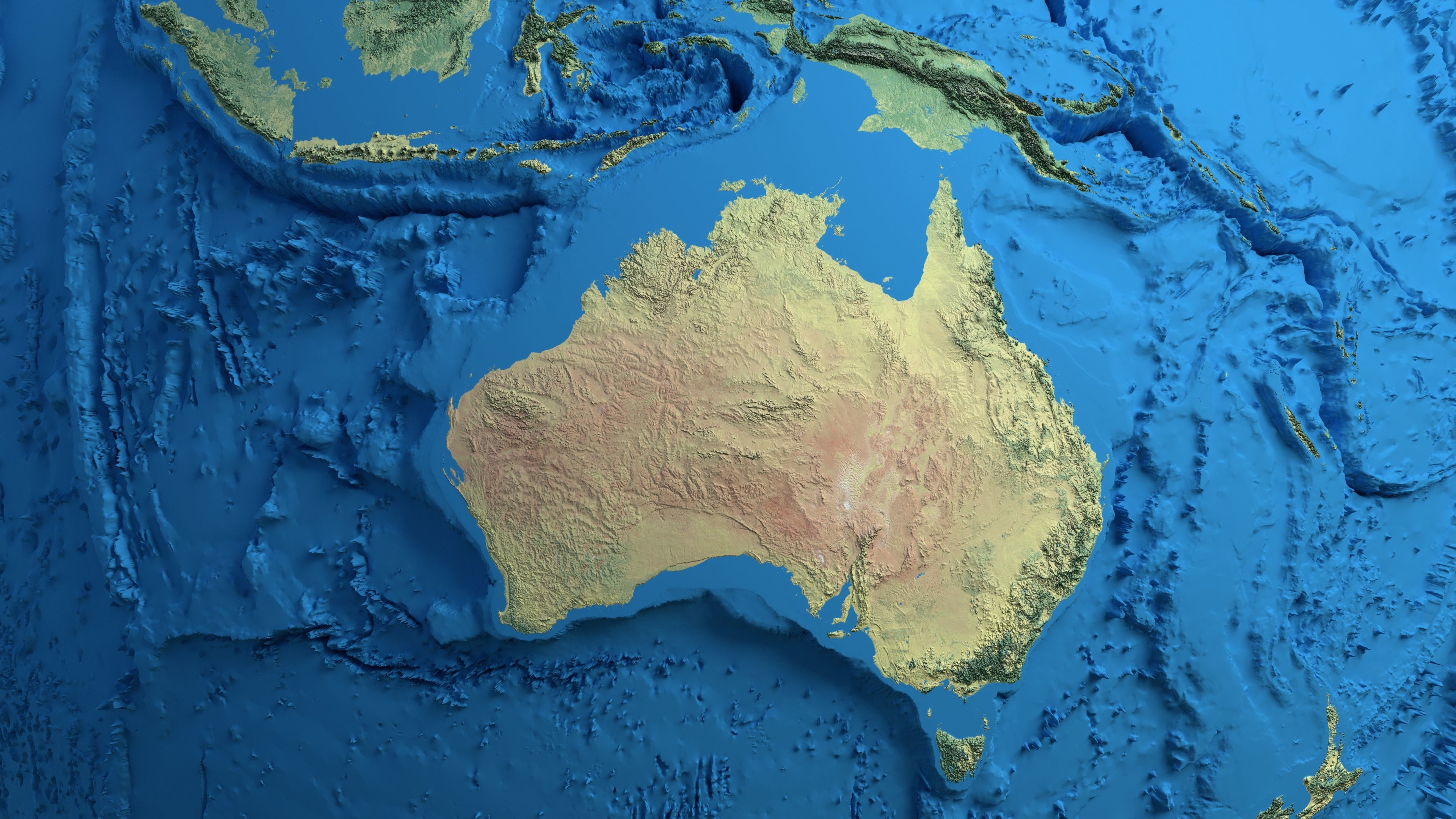 Earth Physical Map Globe  Low-poly 3D model_6