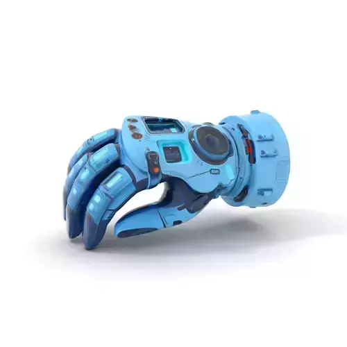 Futuristic Robotic Glove Model Pack for SciFi Projects Low-poly 3D model