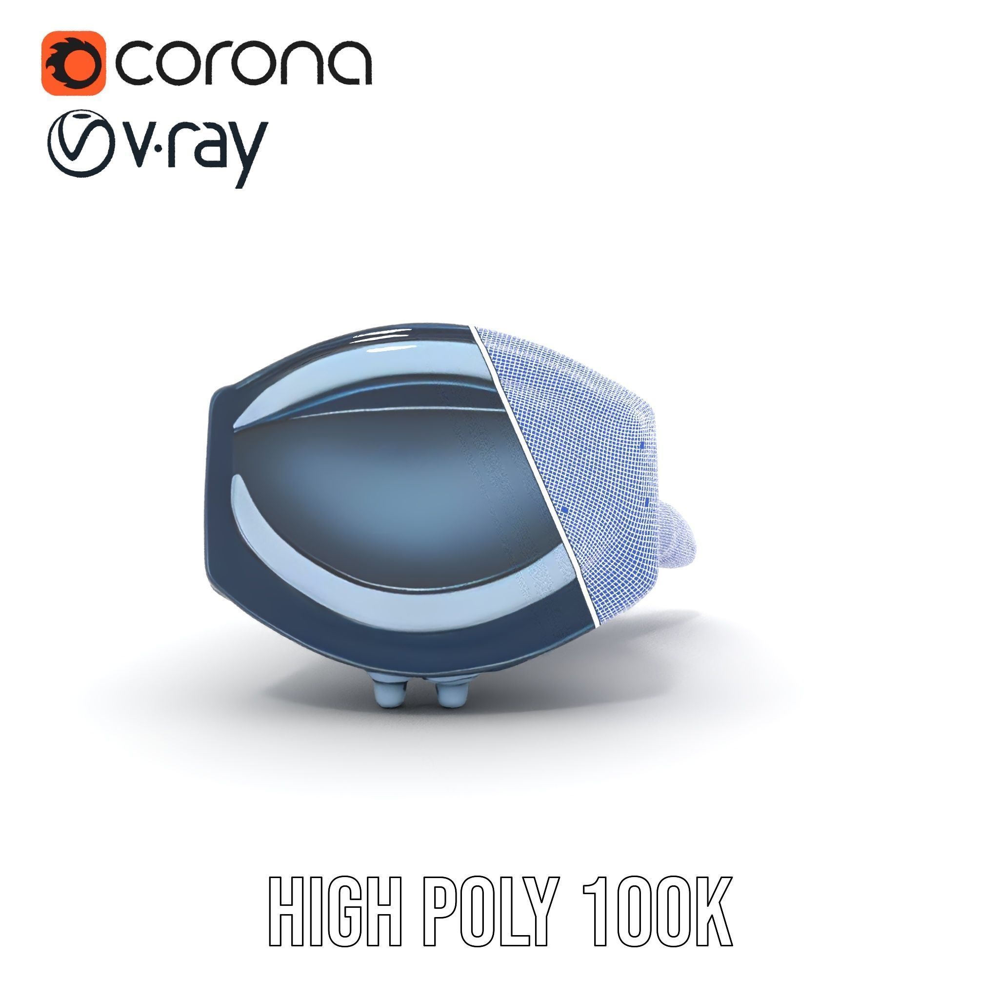 Robotic Hand Model Pack for SciFi and Futuristic Applications Low-poly 3D model_35