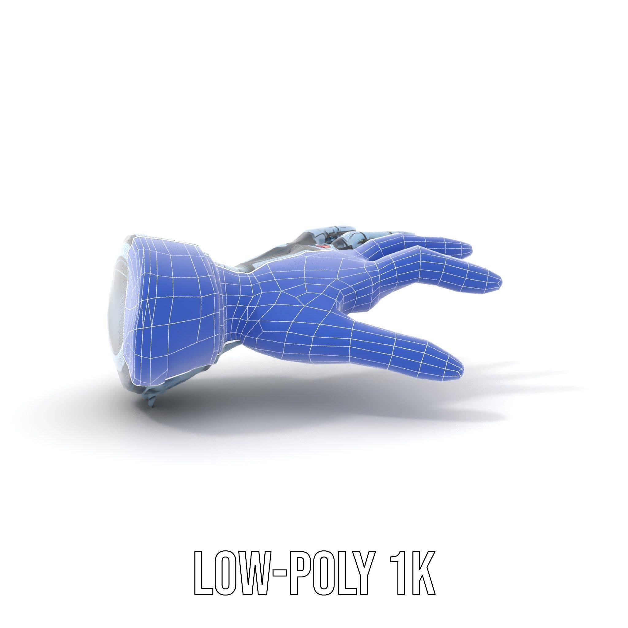 Robotic Hand Model Pack for SciFi and Futuristic Applications Low-poly 3D model_22