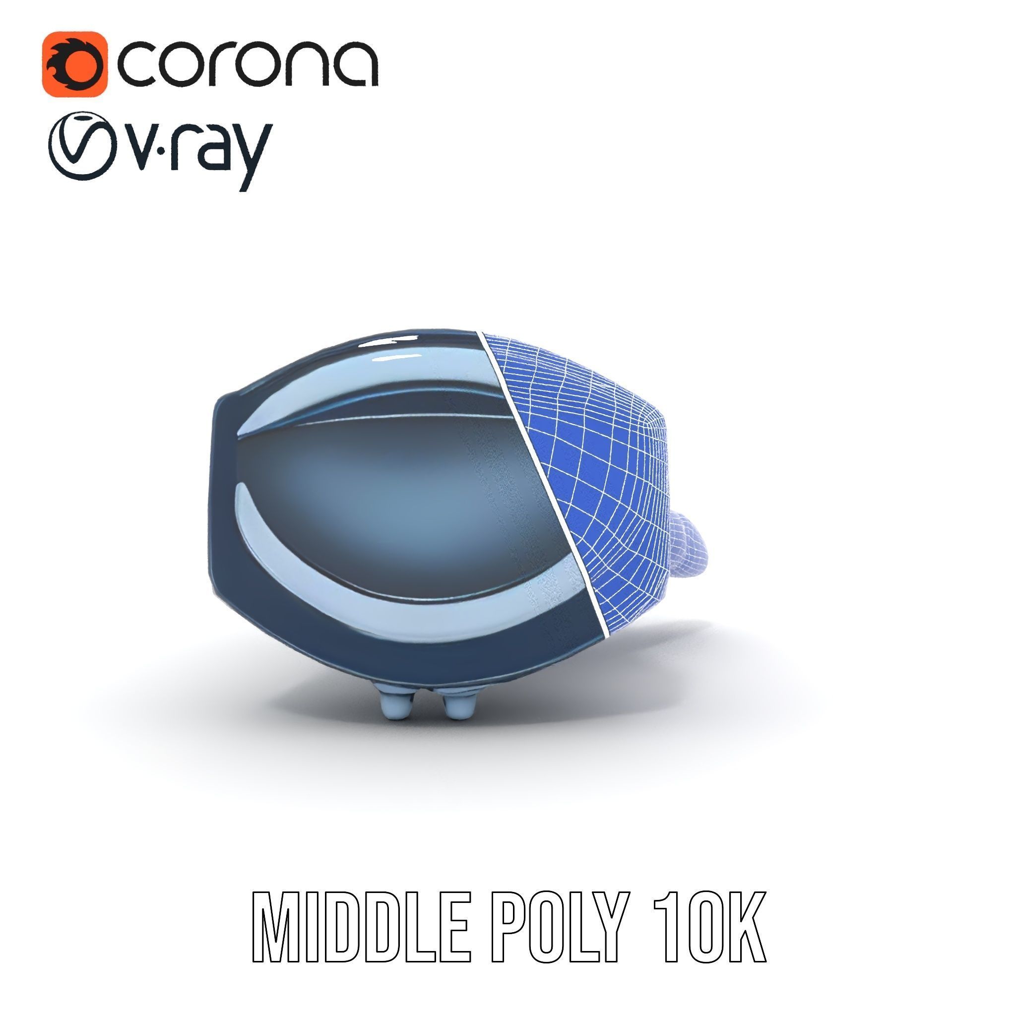 Robotic Hand Model Pack for SciFi and Futuristic Applications Low-poly 3D model_30