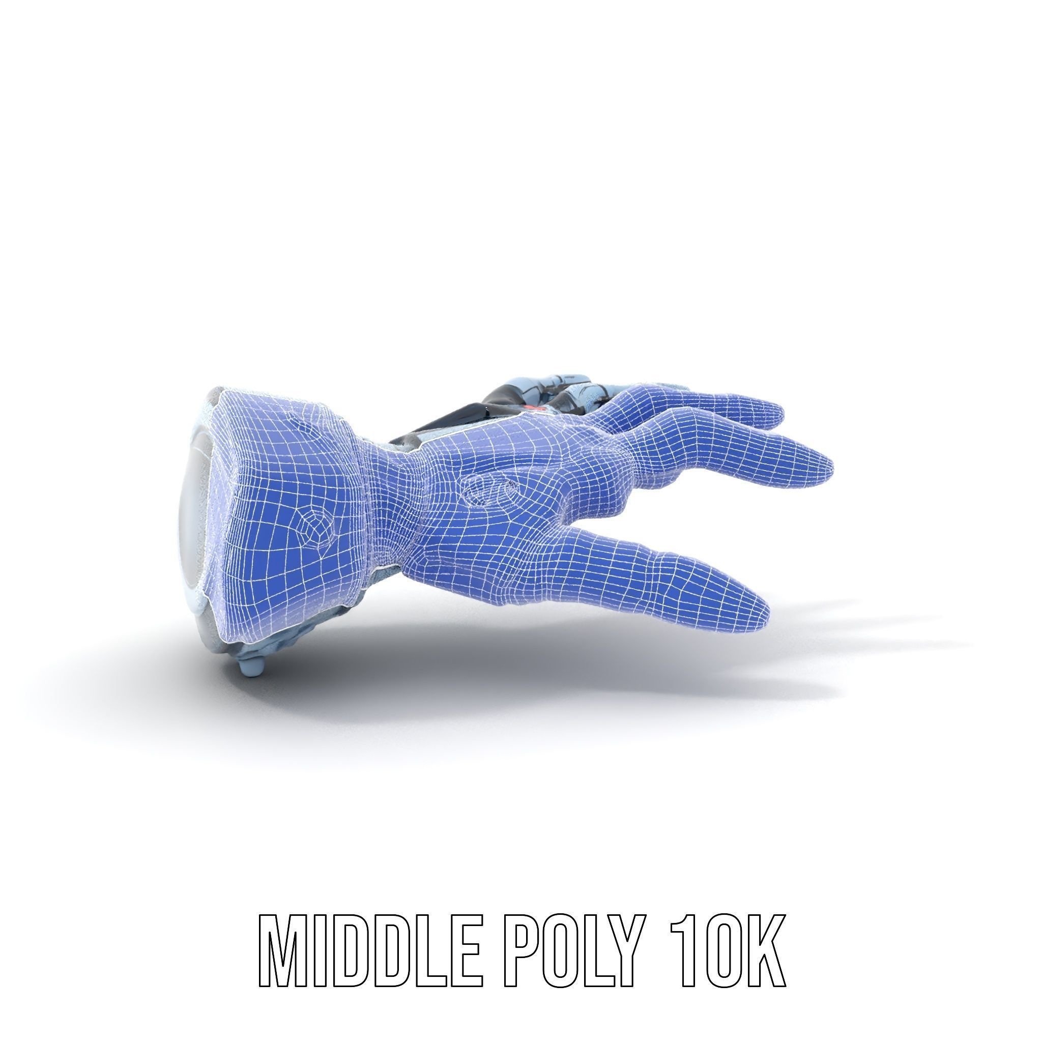 Robotic Hand Model Pack for SciFi and Futuristic Applications Low-poly 3D model_24