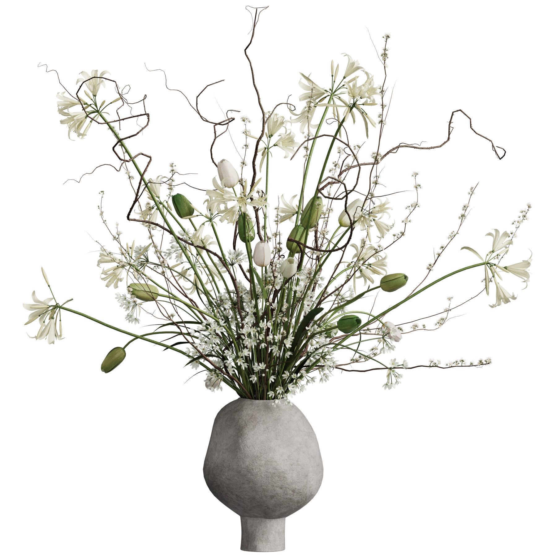 Flower In Vase 88 3D model_1