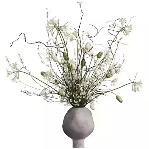 Flower In Vase 88 3D model