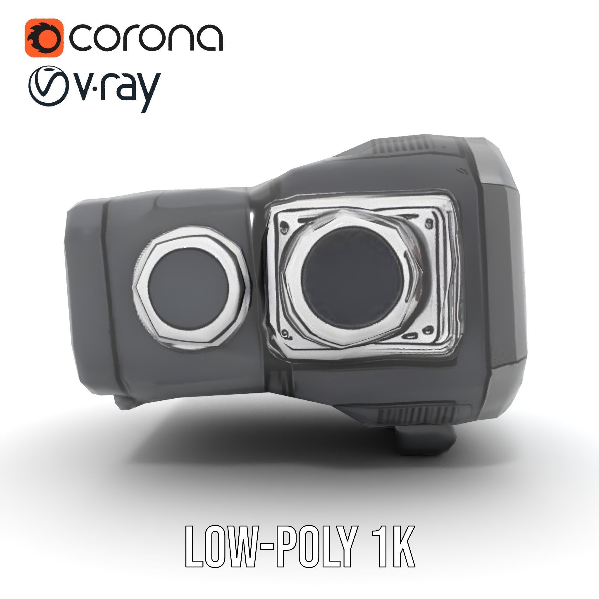 Futuristic Camera Model Pack with Advanced Features Low-poly 3D model_23