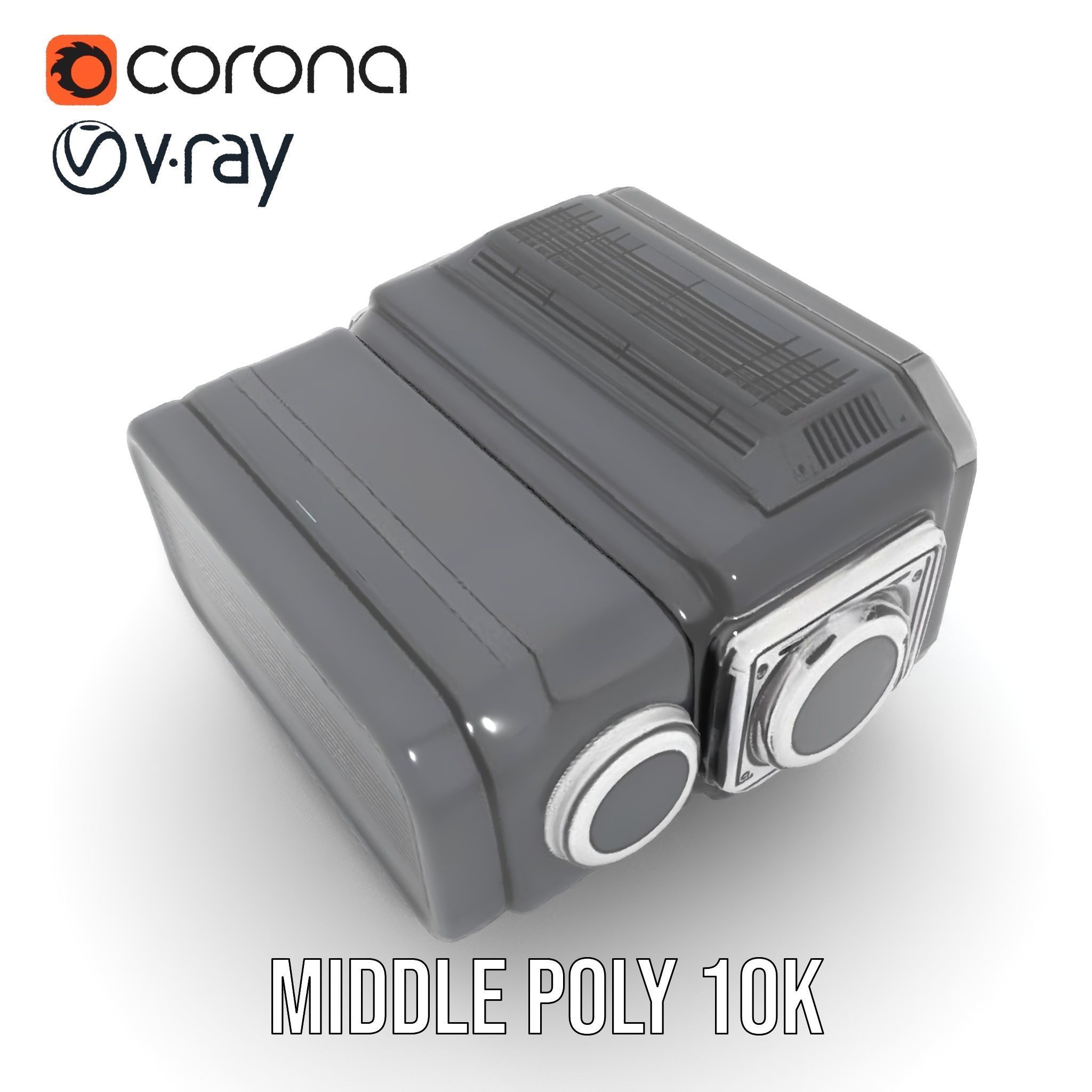 Futuristic Camera Model Pack with Advanced Features Low-poly 3D model_20