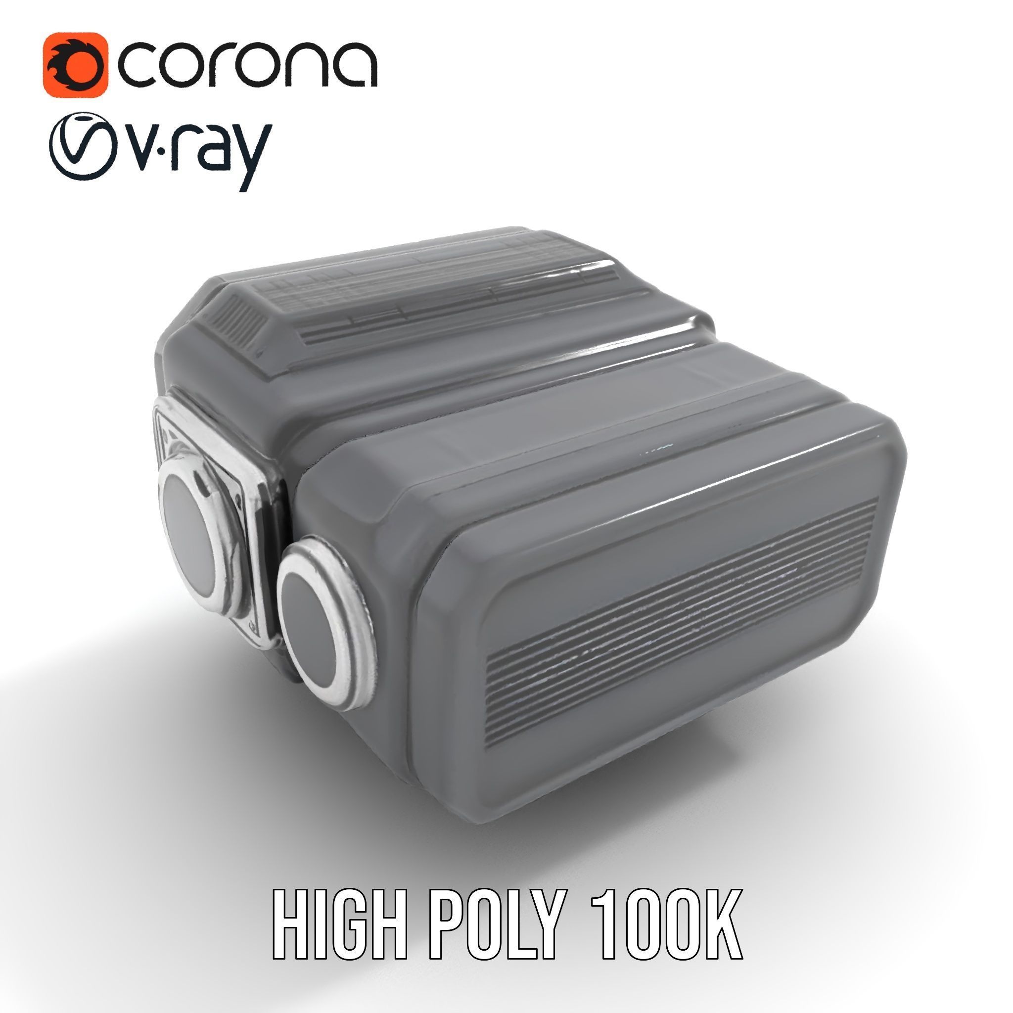 Futuristic Camera Model Pack with Advanced Features Low-poly 3D model_24
