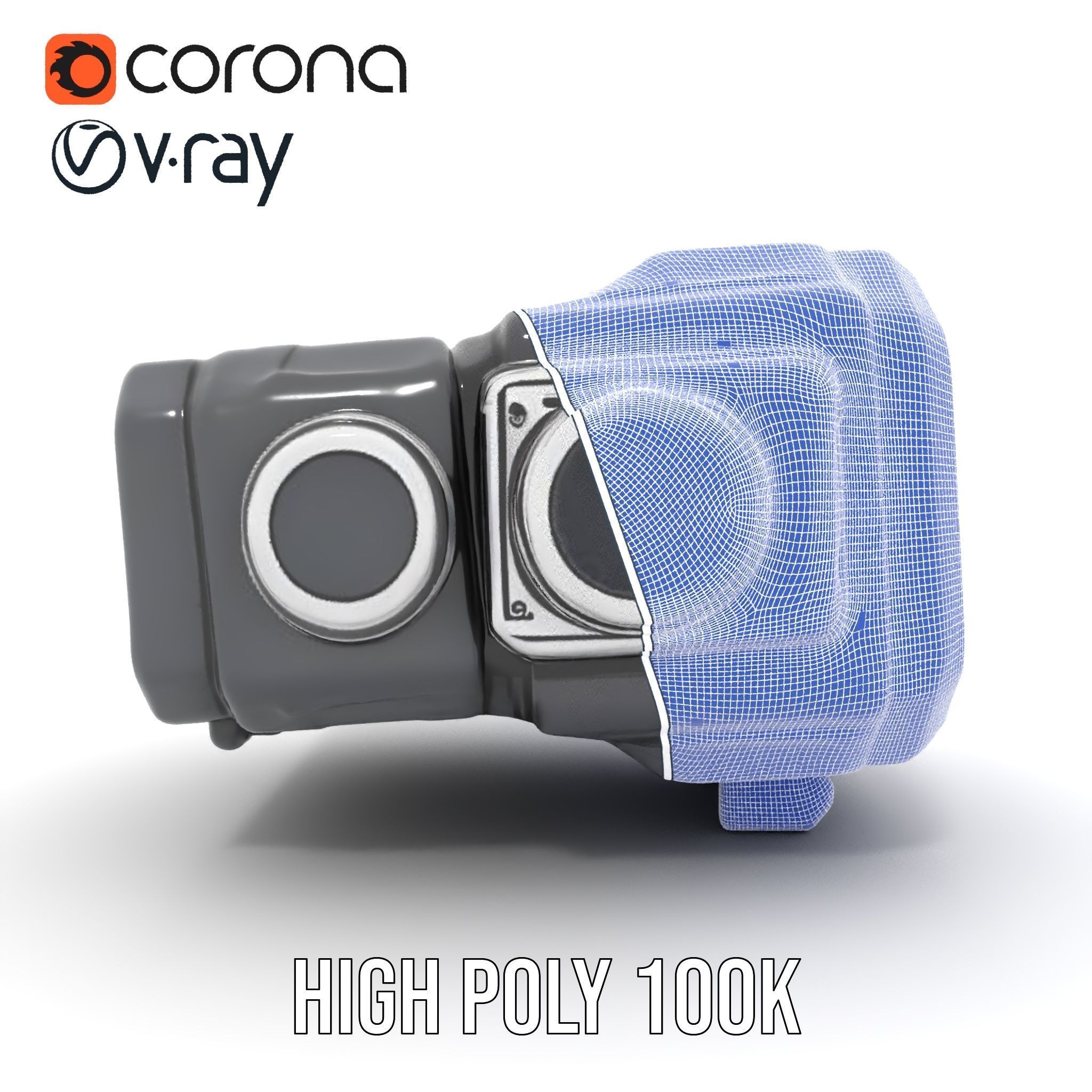 Futuristic Camera Model Pack with Advanced Features Low-poly 3D model_35