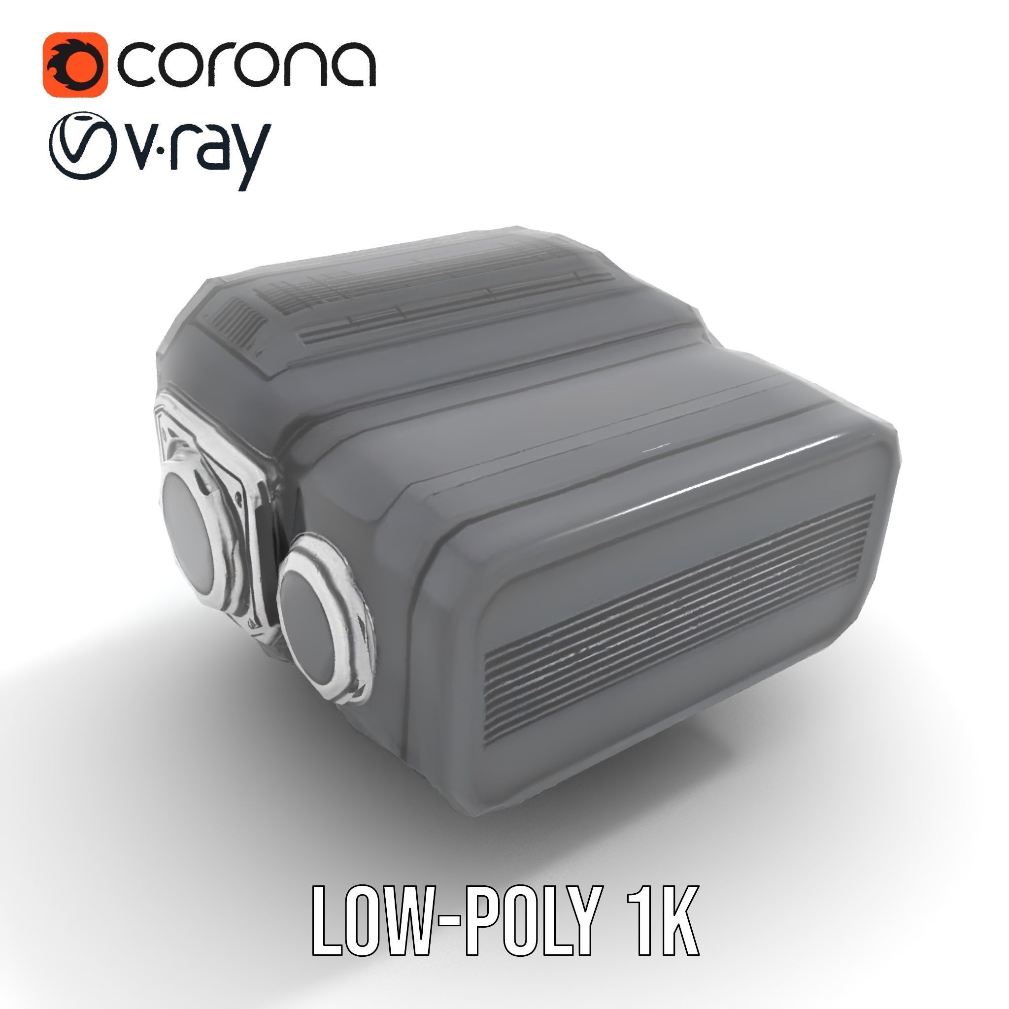 Futuristic Camera Model Pack with Advanced Features Low-poly 3D model_8