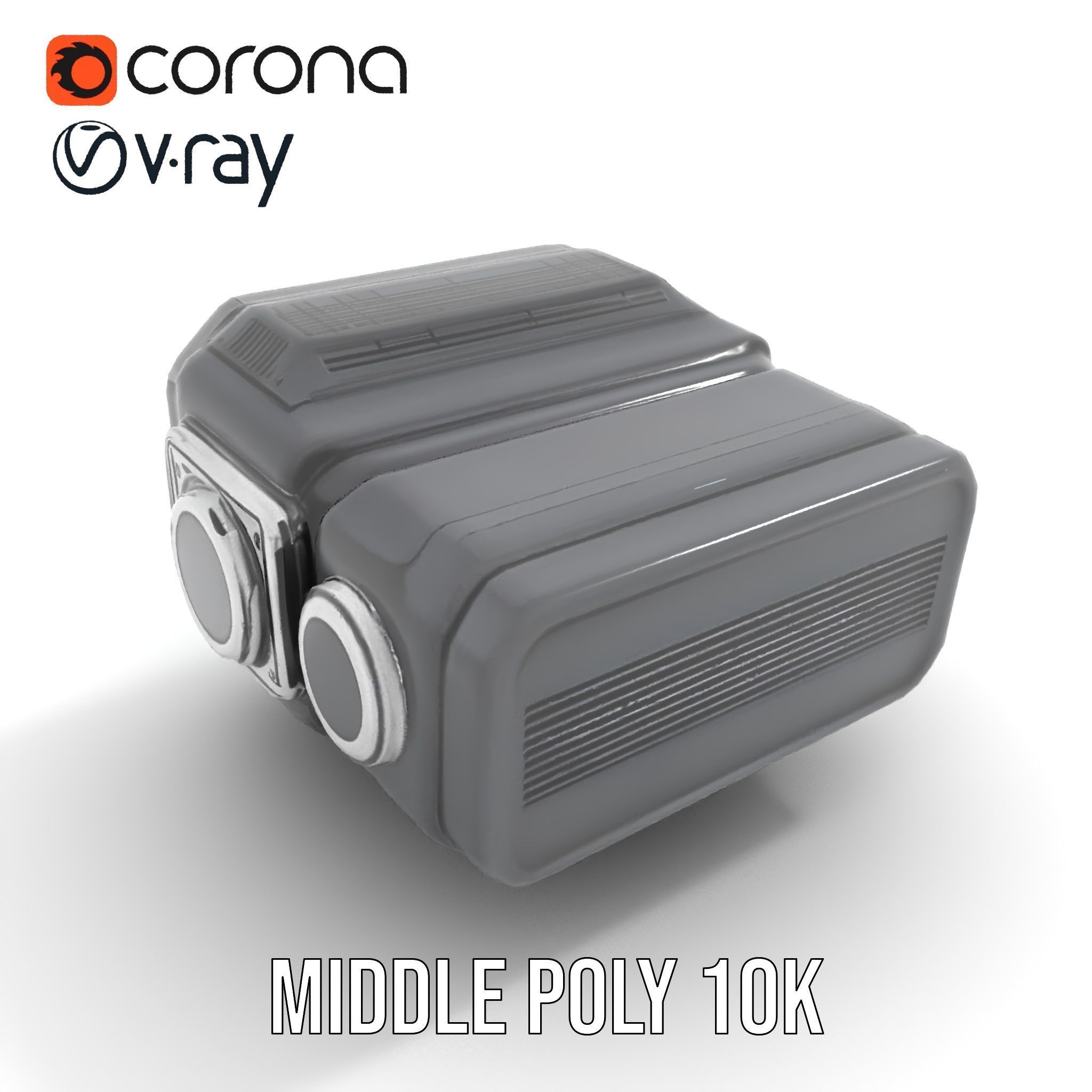 Futuristic Camera Model Pack with Advanced Features Low-poly 3D model_6