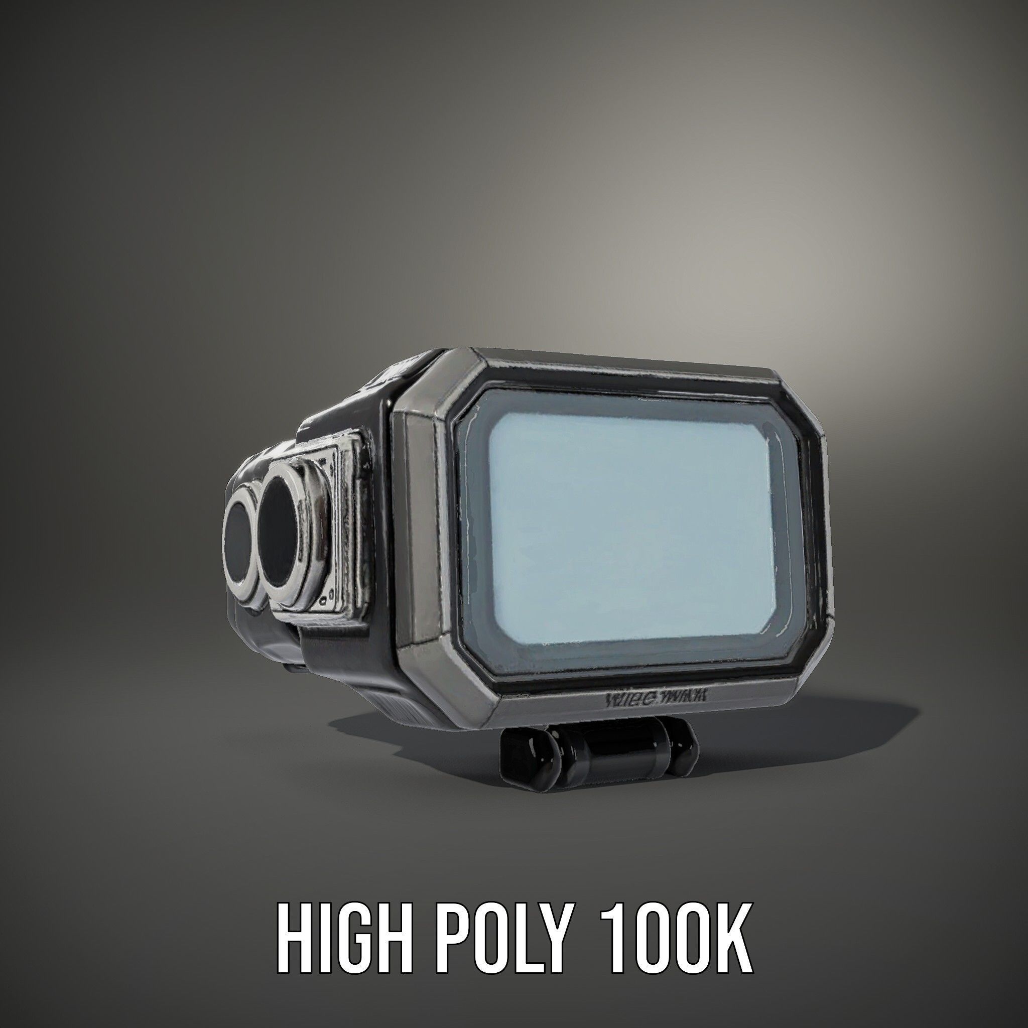 Futuristic Camera Model Pack with Advanced Features Low-poly 3D model_9