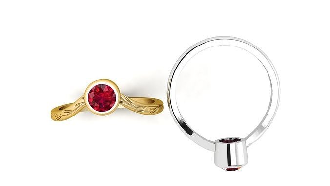  Gold Ring 3D Printable Mode 3D print model