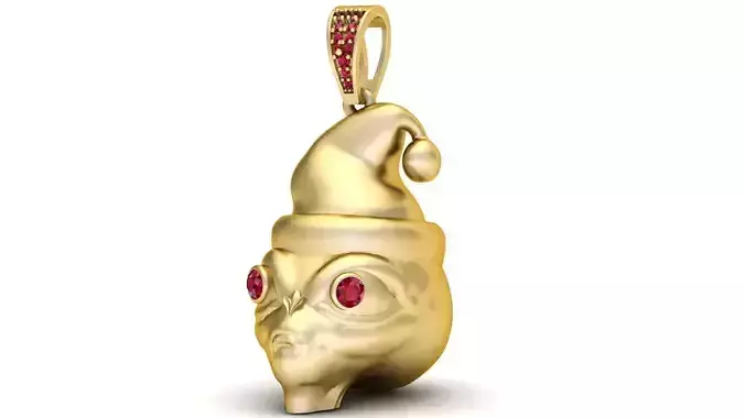 ALIEN FACES PENDANT 