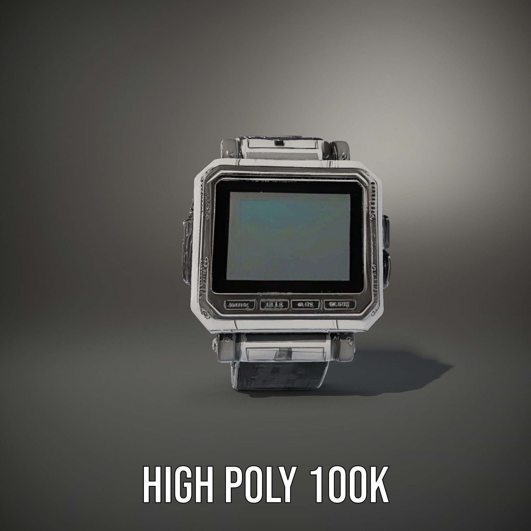 Advanced Digital Watch Model Pack Low-poly 3D model_9