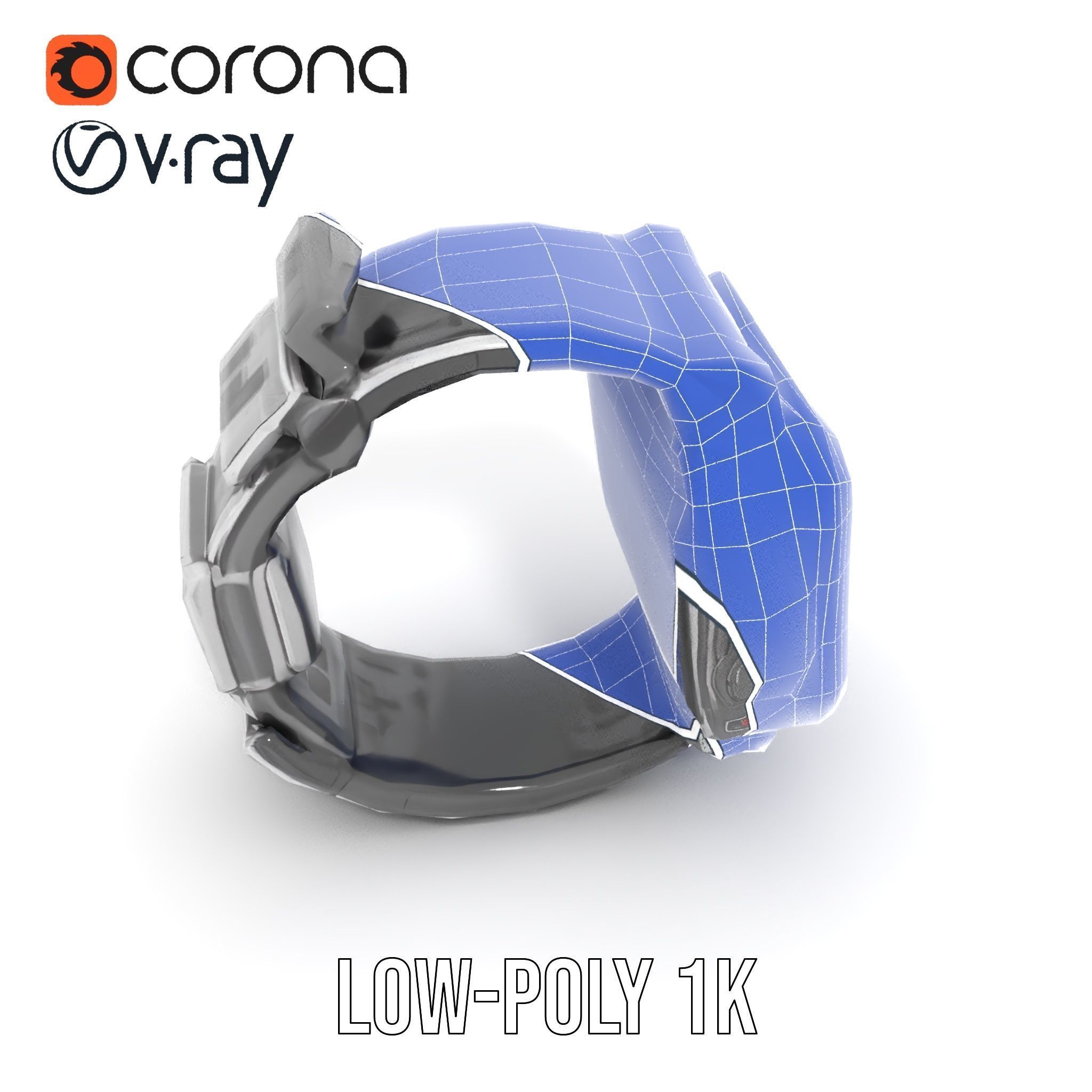 Advanced Digital Watch Model Pack Low-poly 3D model_29