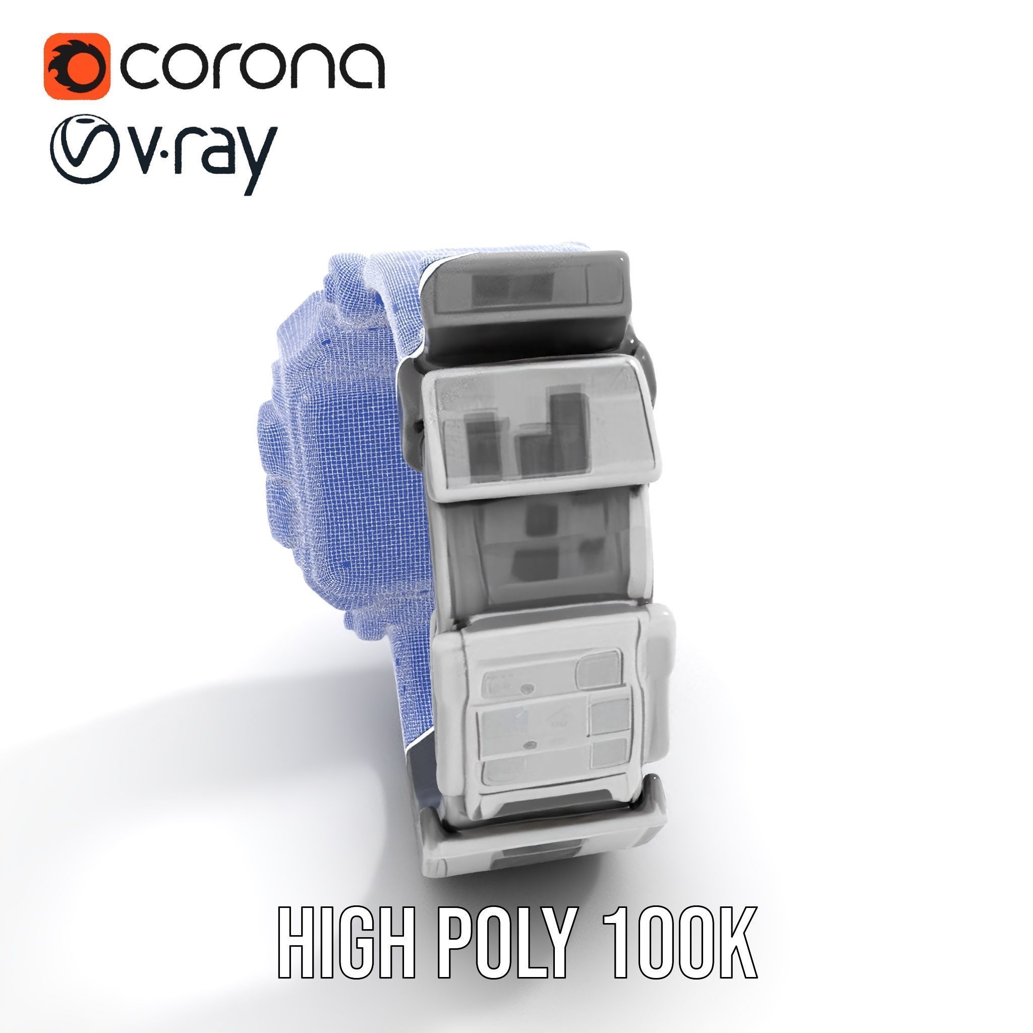 Advanced Digital Watch Model Pack Low-poly 3D model_21