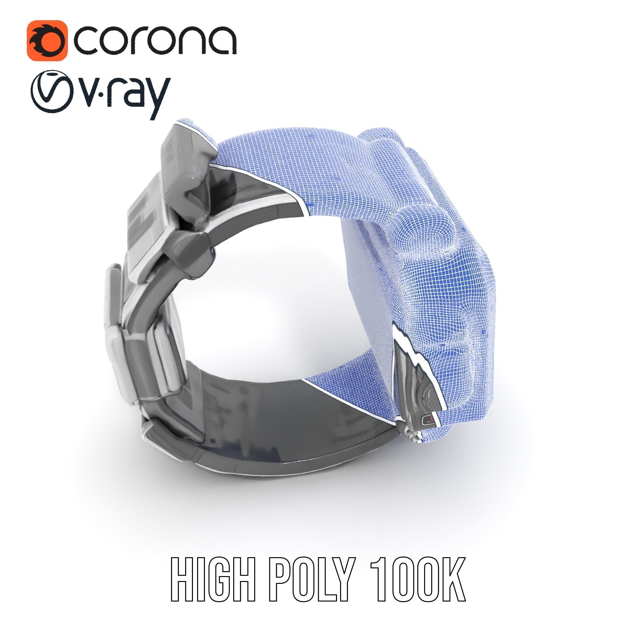 Advanced Digital Watch Model Pack Low-poly 3D model_27