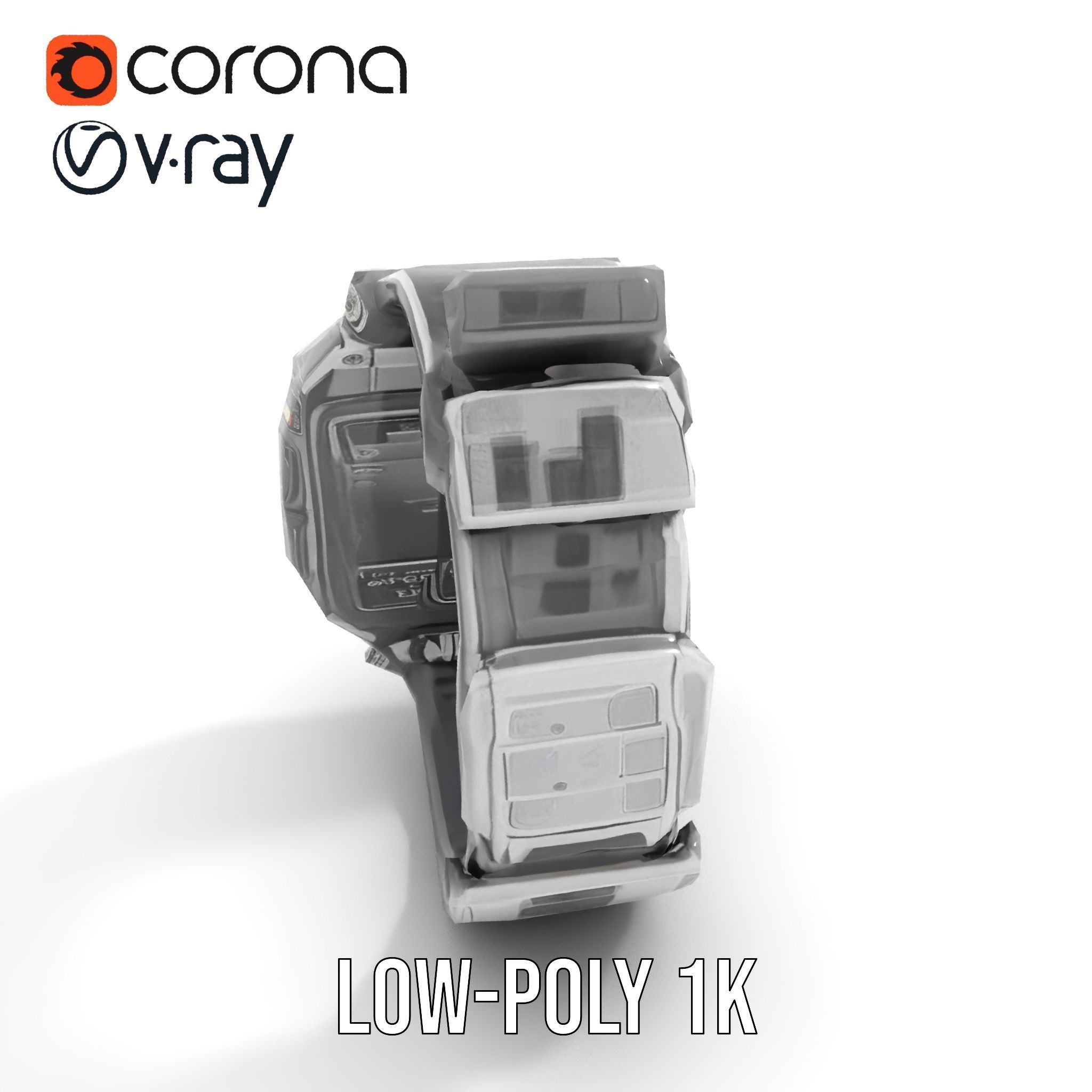 Advanced Digital Watch Model Pack Low-poly 3D model_20