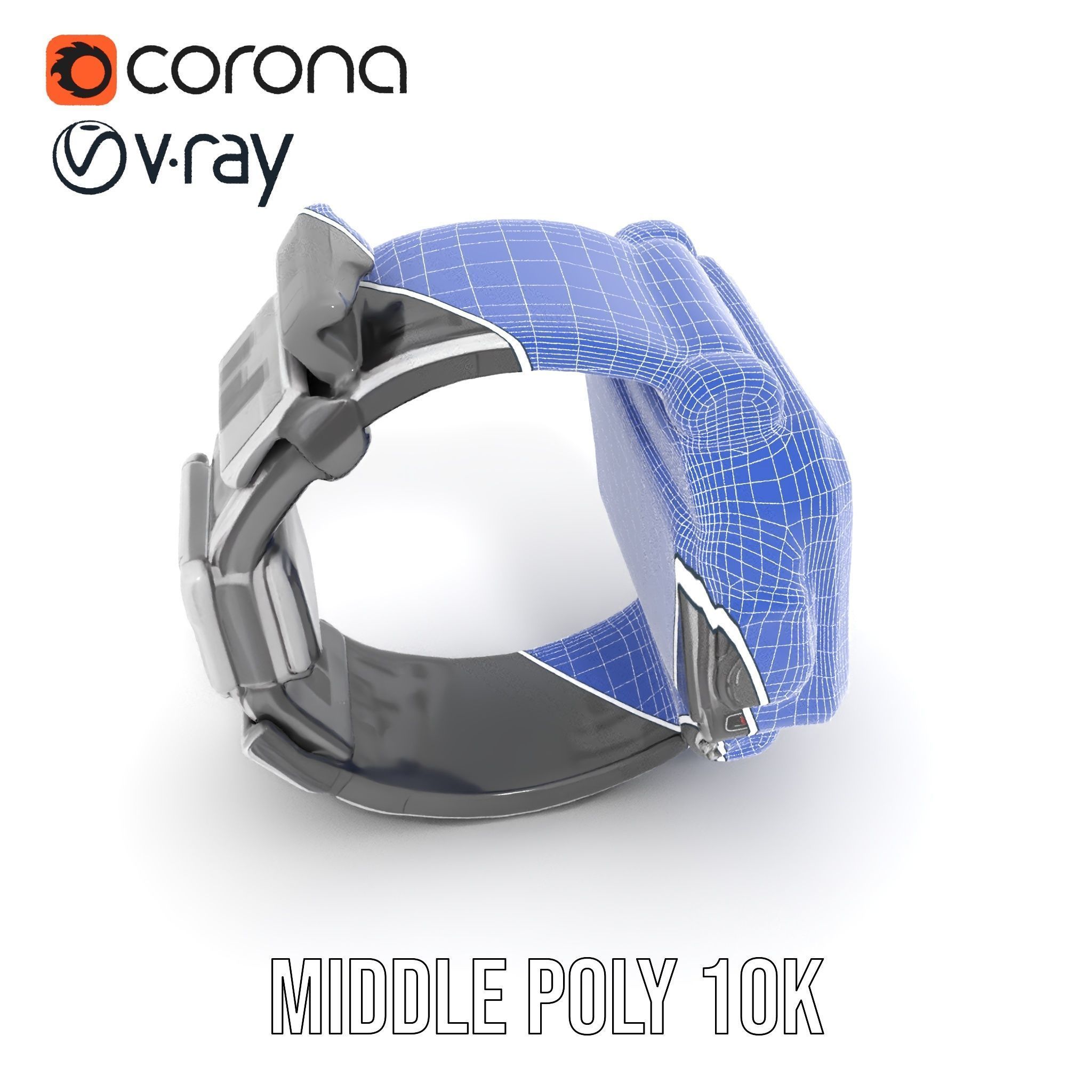 Advanced Digital Watch Model Pack Low-poly 3D model_22