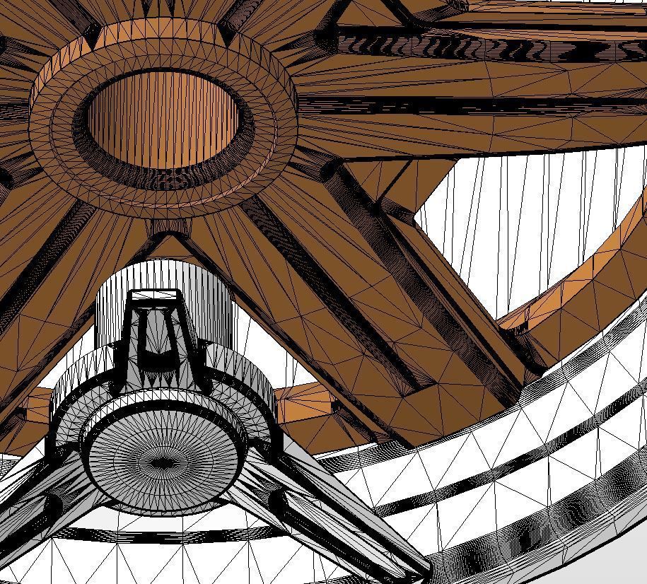 Set of custom wheels Forgeline RS6 20inch for scale model 3D print model_16