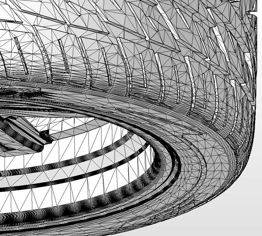 Set of custom wheels Forgeline RS6 20inch for scale model 3D print model_19