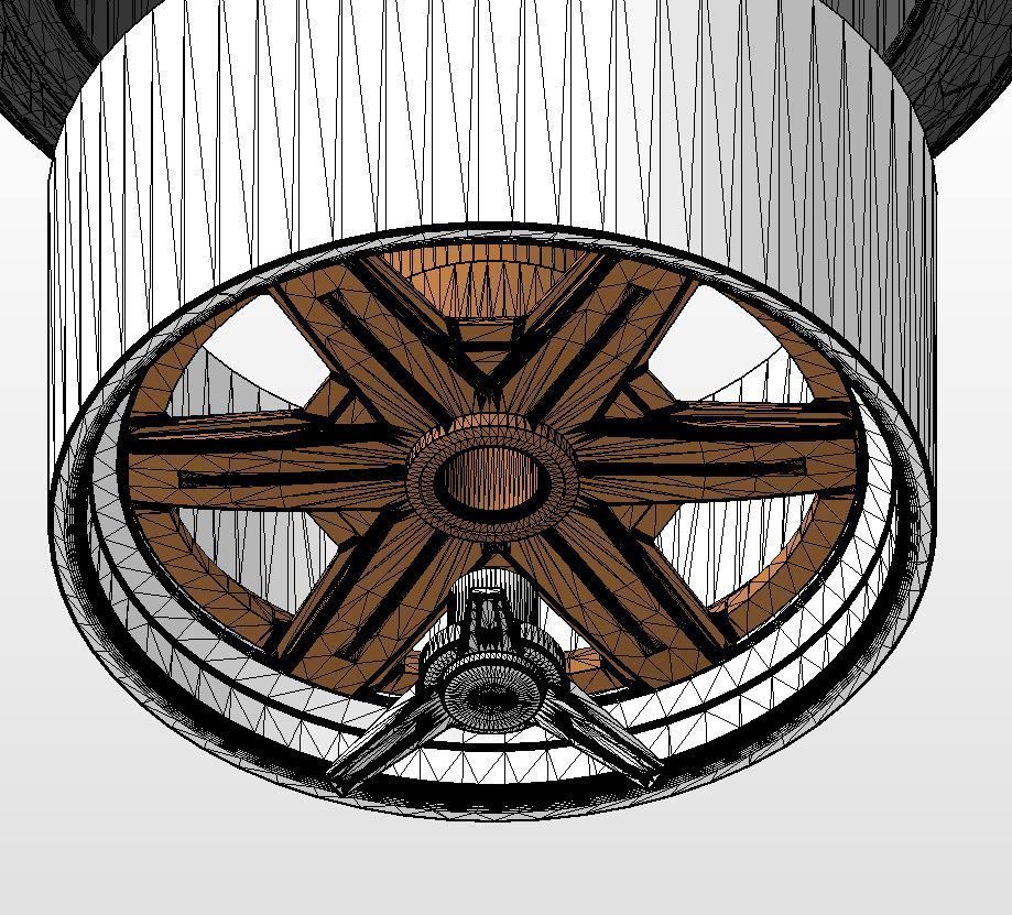 Set of custom wheels Forgeline RS6 20inch for scale model 3D print model_15