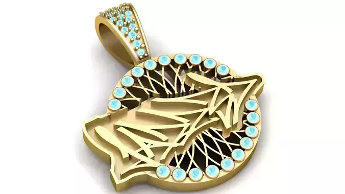 FISH GOLD PENDANT  3D print model