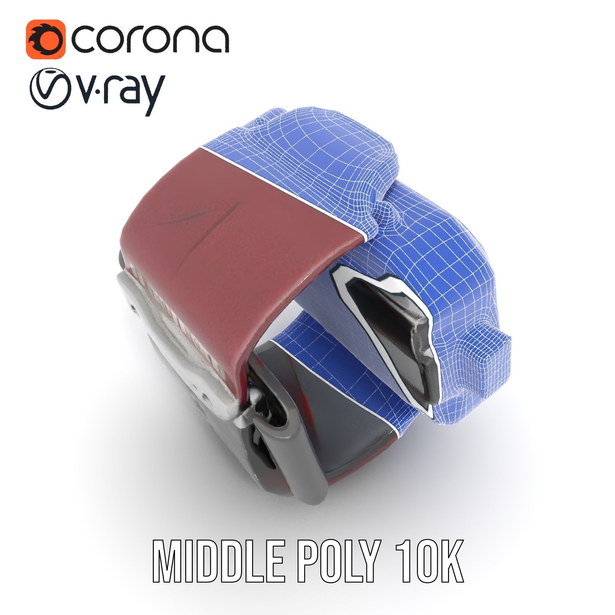 Futuristic Dive Computer Watch Model Pack Low-poly 3D model_28