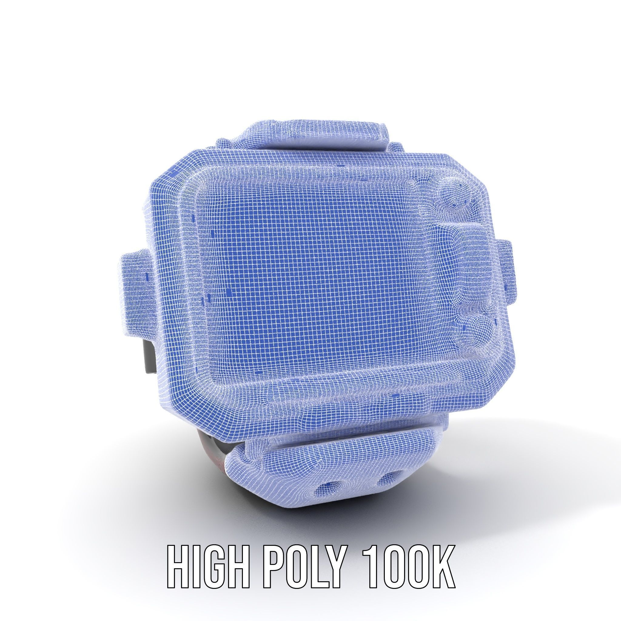 Futuristic Dive Computer Watch Model Pack Low-poly 3D model_5