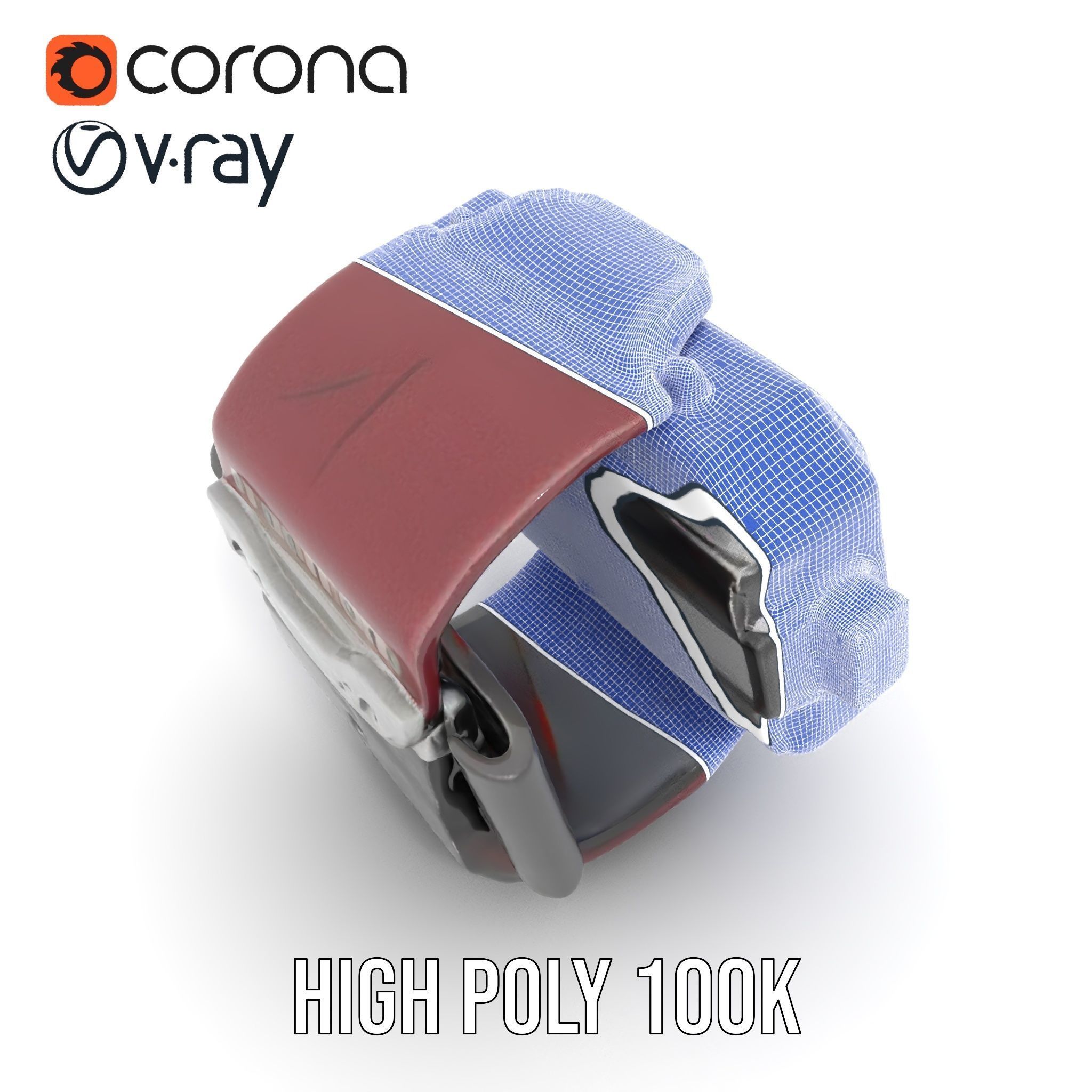 Futuristic Dive Computer Watch Model Pack Low-poly 3D model_13