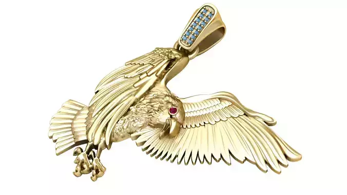 EGLE  GOLD PENDANT 