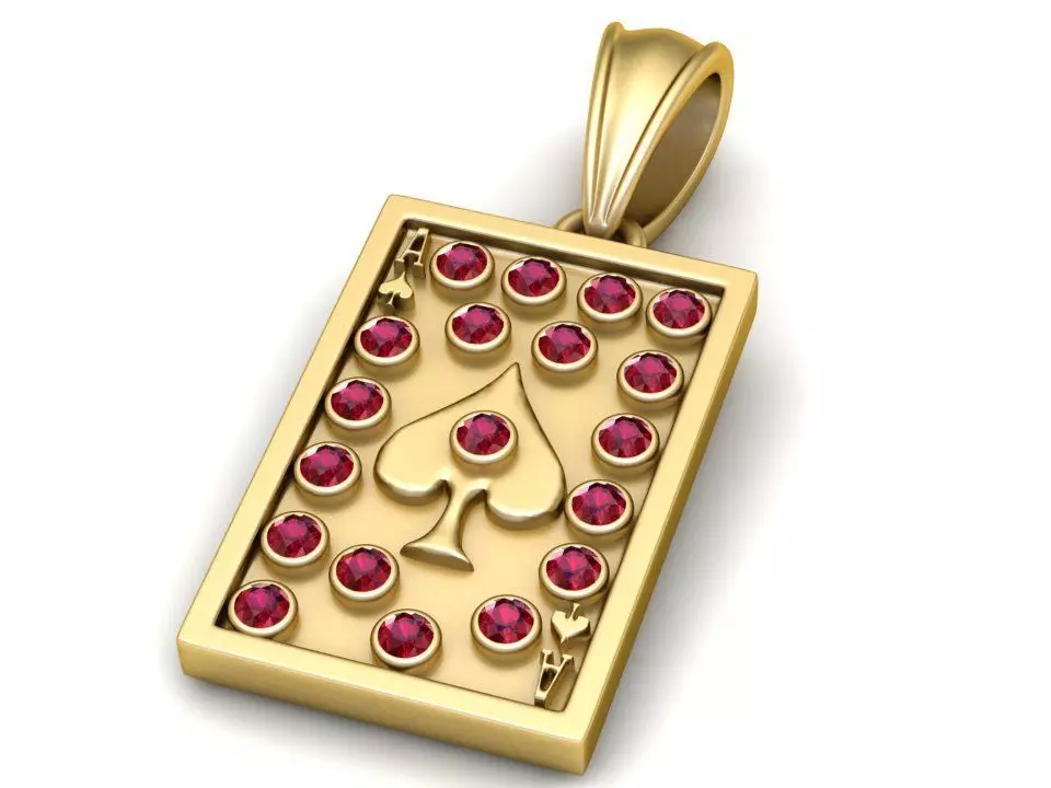 TAGS GOLD PAGE PENDANT 3D print model