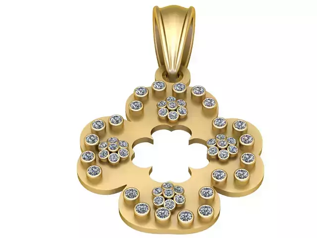 FLOWER GOLD PENDANT